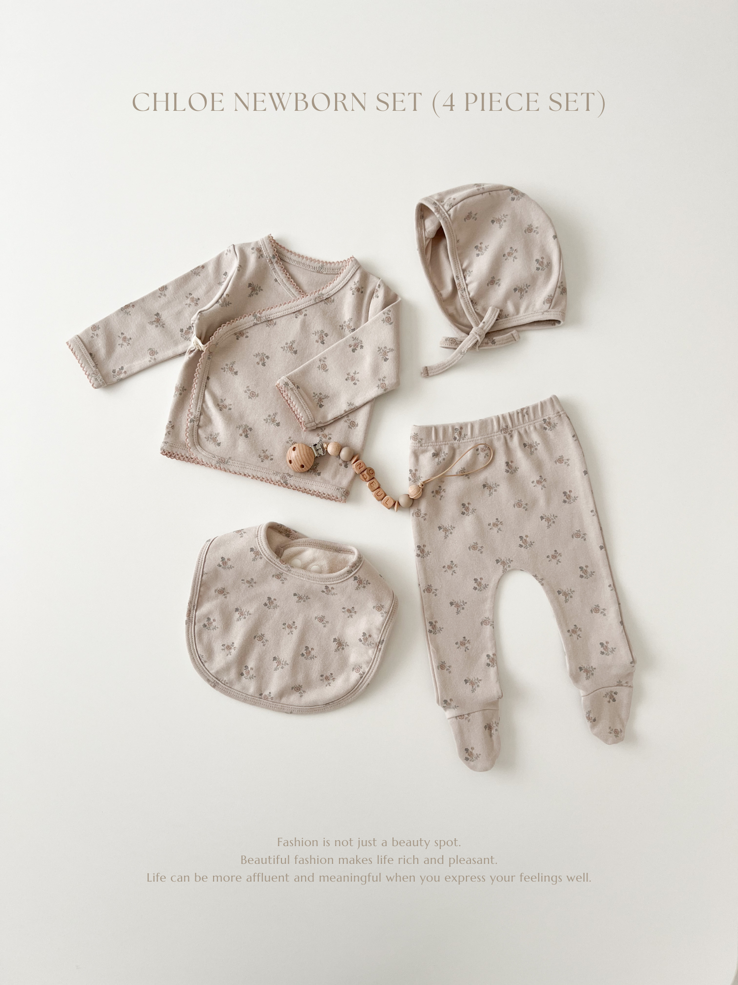 Chloe flower newborn set up