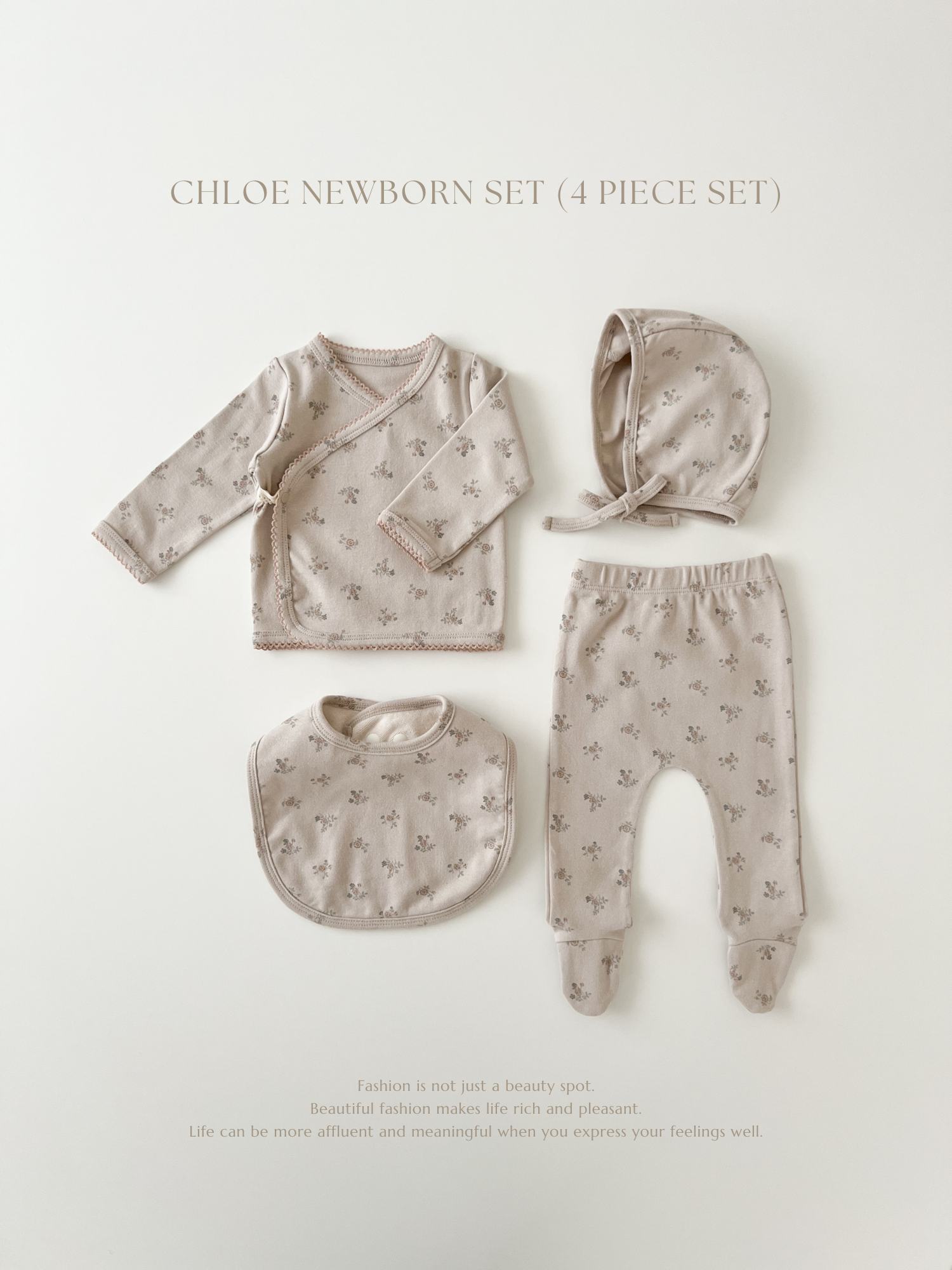 Chloe flower newborn set up