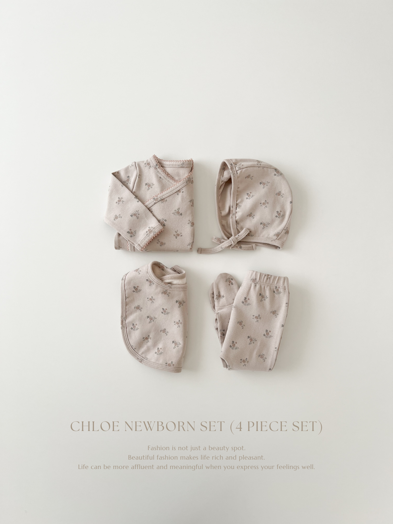 Chloe newborn set (4 piece set)