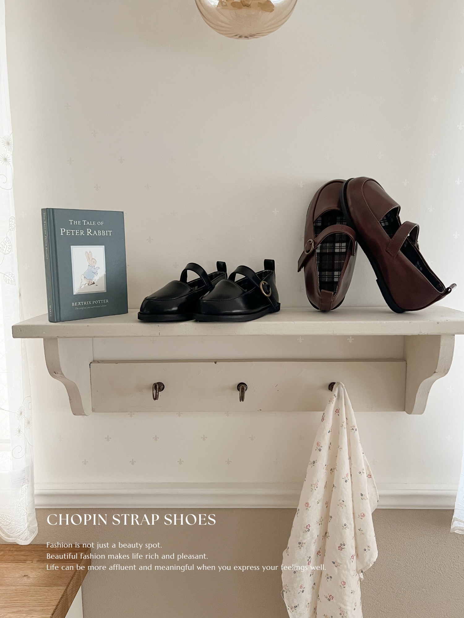 Chopin strap shoes