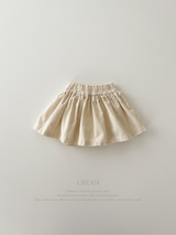 Corduroy frill skirt