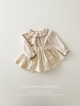 Corduroy frill skirt