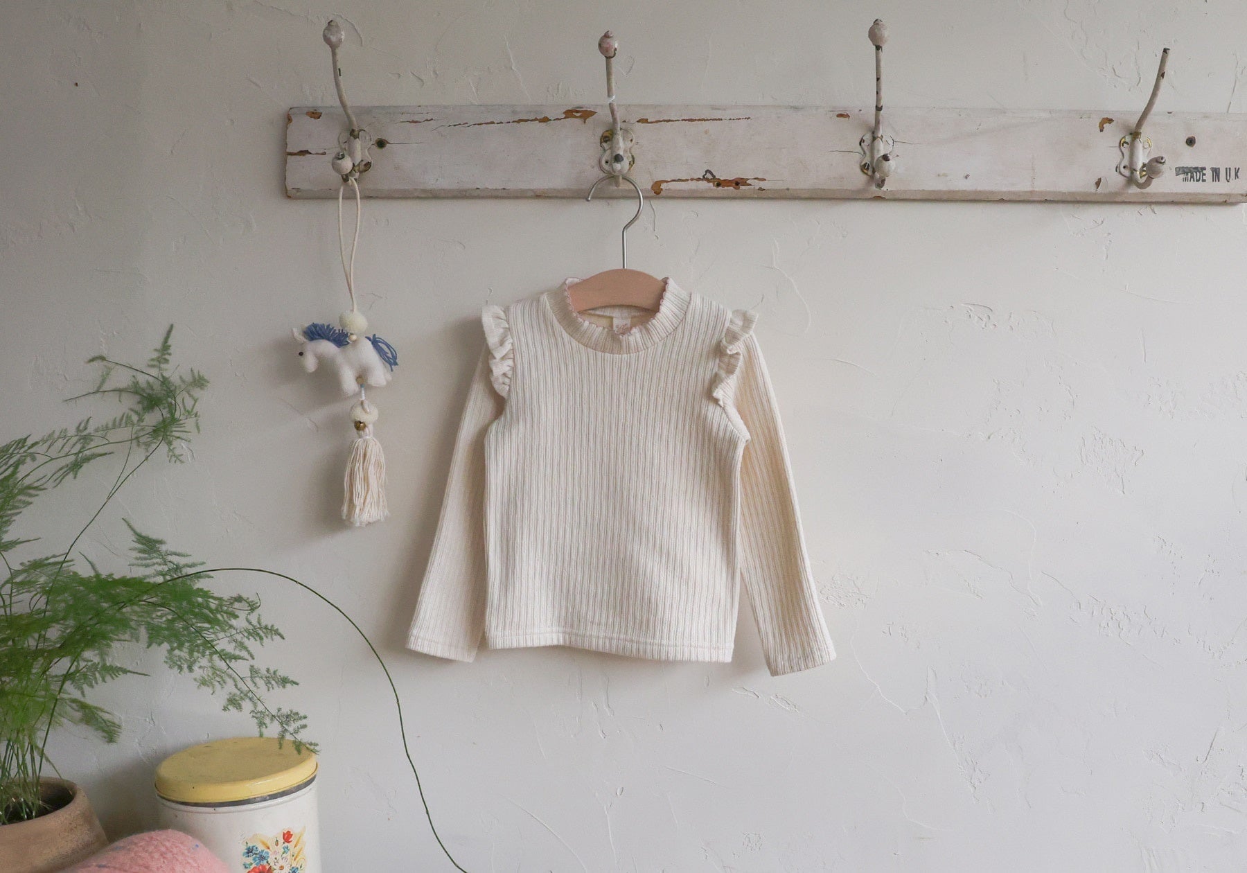 [FLO] Lemonde frill rib tops