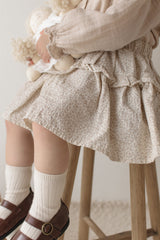 Dobby frill suspender skirt