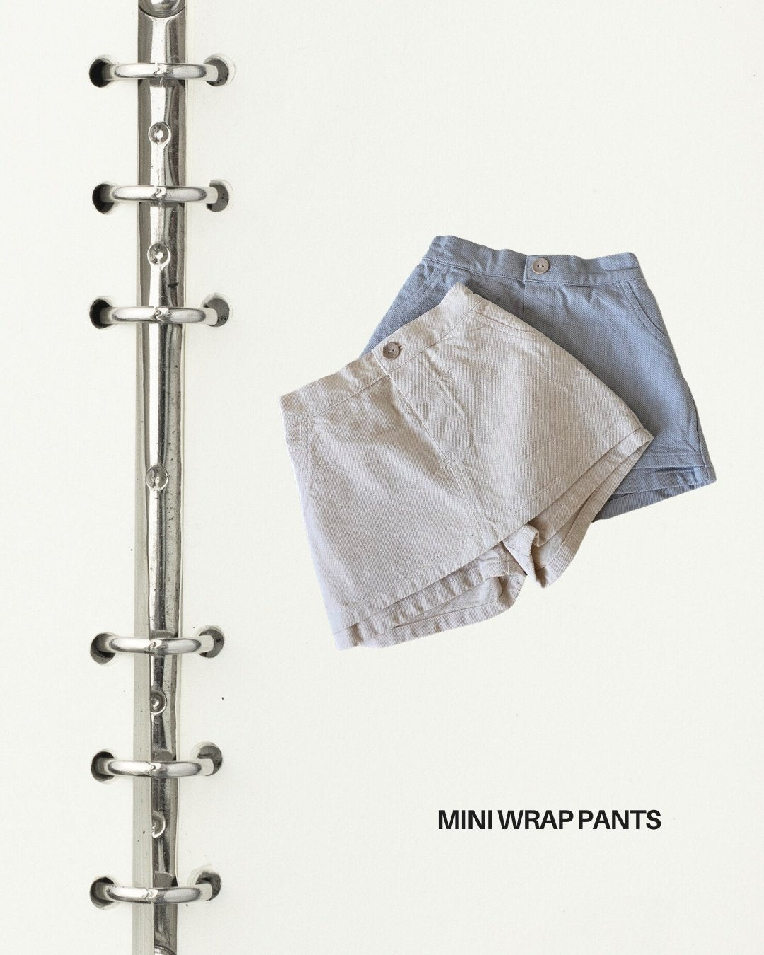 ［mon Atelier］Mini wrap pants