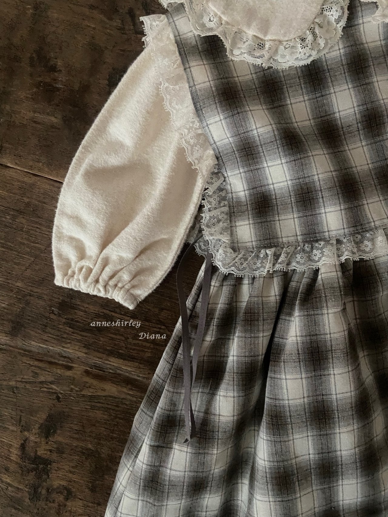 ［Anne shirley］Jaine one-piece (check)