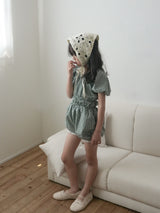 Check one-piece suit