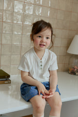 ［onu］Rib button tee