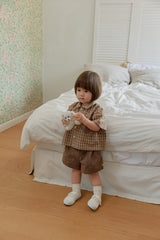 ［onu］Summer check shirt