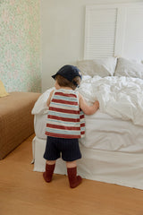 ［onu］Stripe sleeveless tops