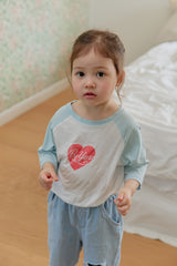 ［onu］Heart raglan tee