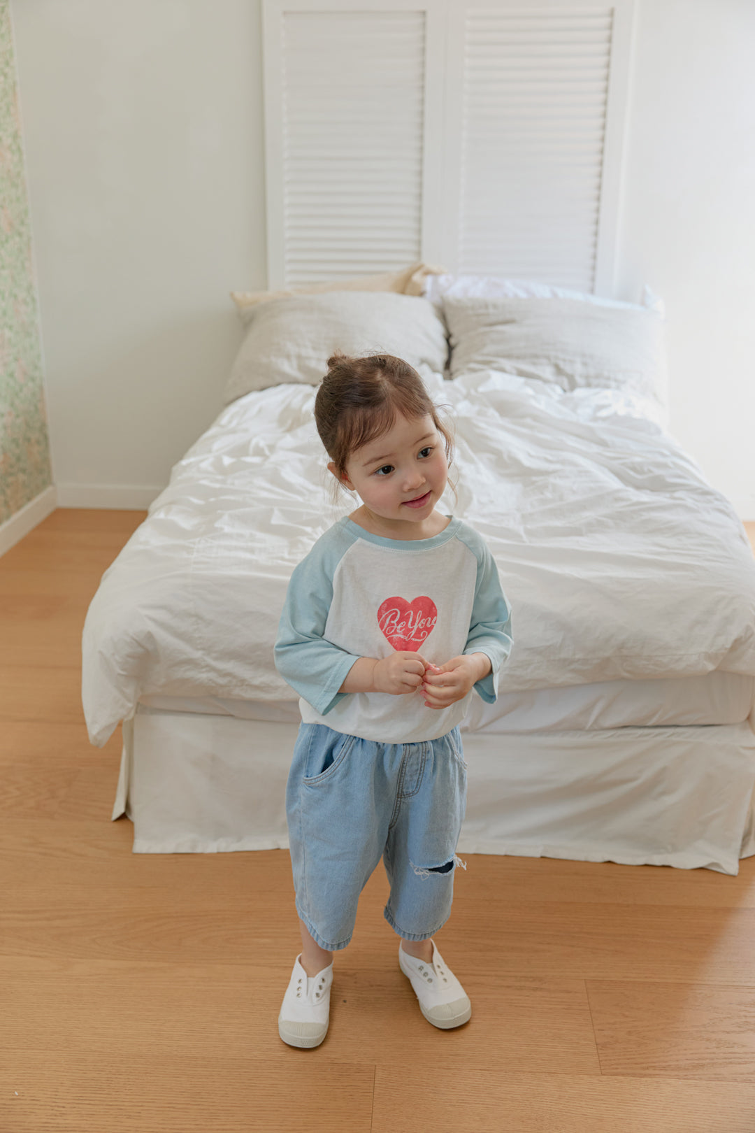 ［onu］Heart raglan tee