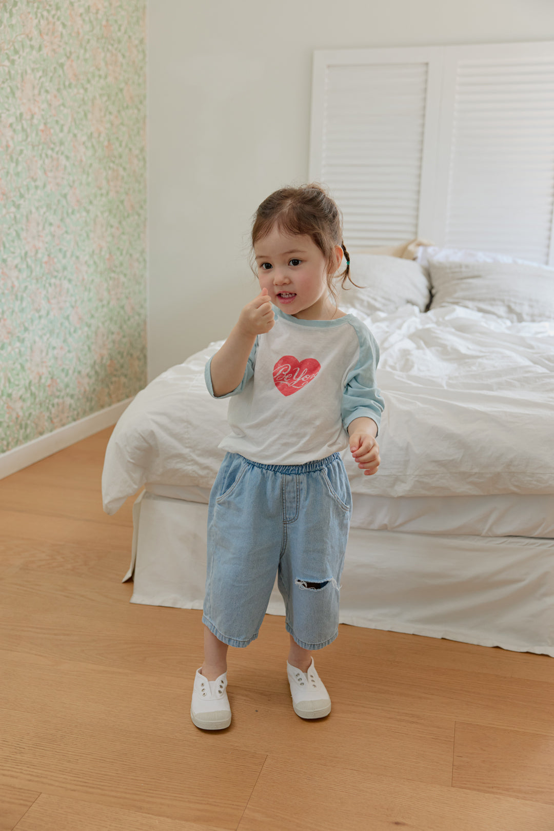 ［onu］Heart raglan tee