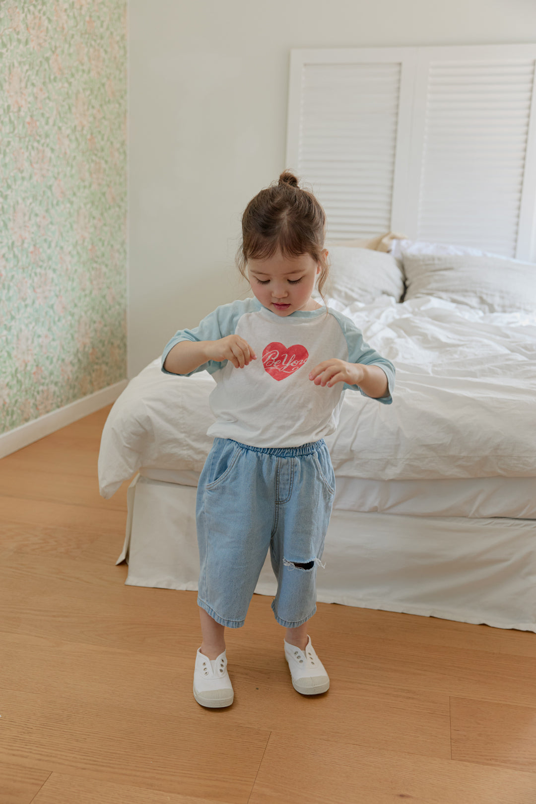 ［onu］Heart raglan tee