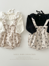 Ruffle collar bebe tops