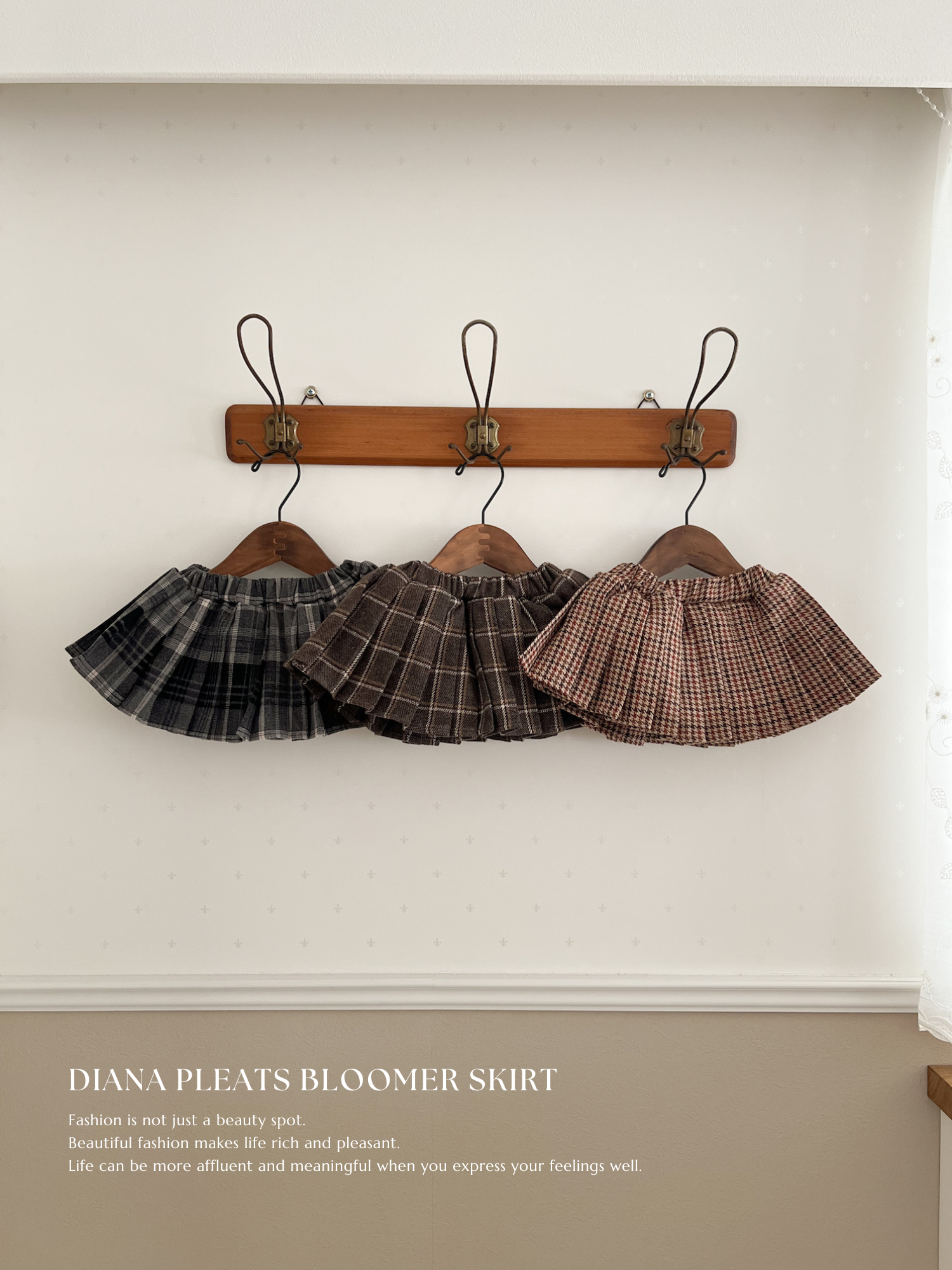 Diana pleats bloomer skirt