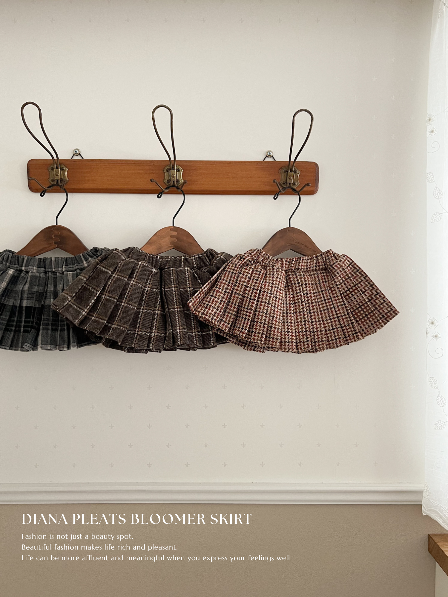 Diana pleats bloomer skirt