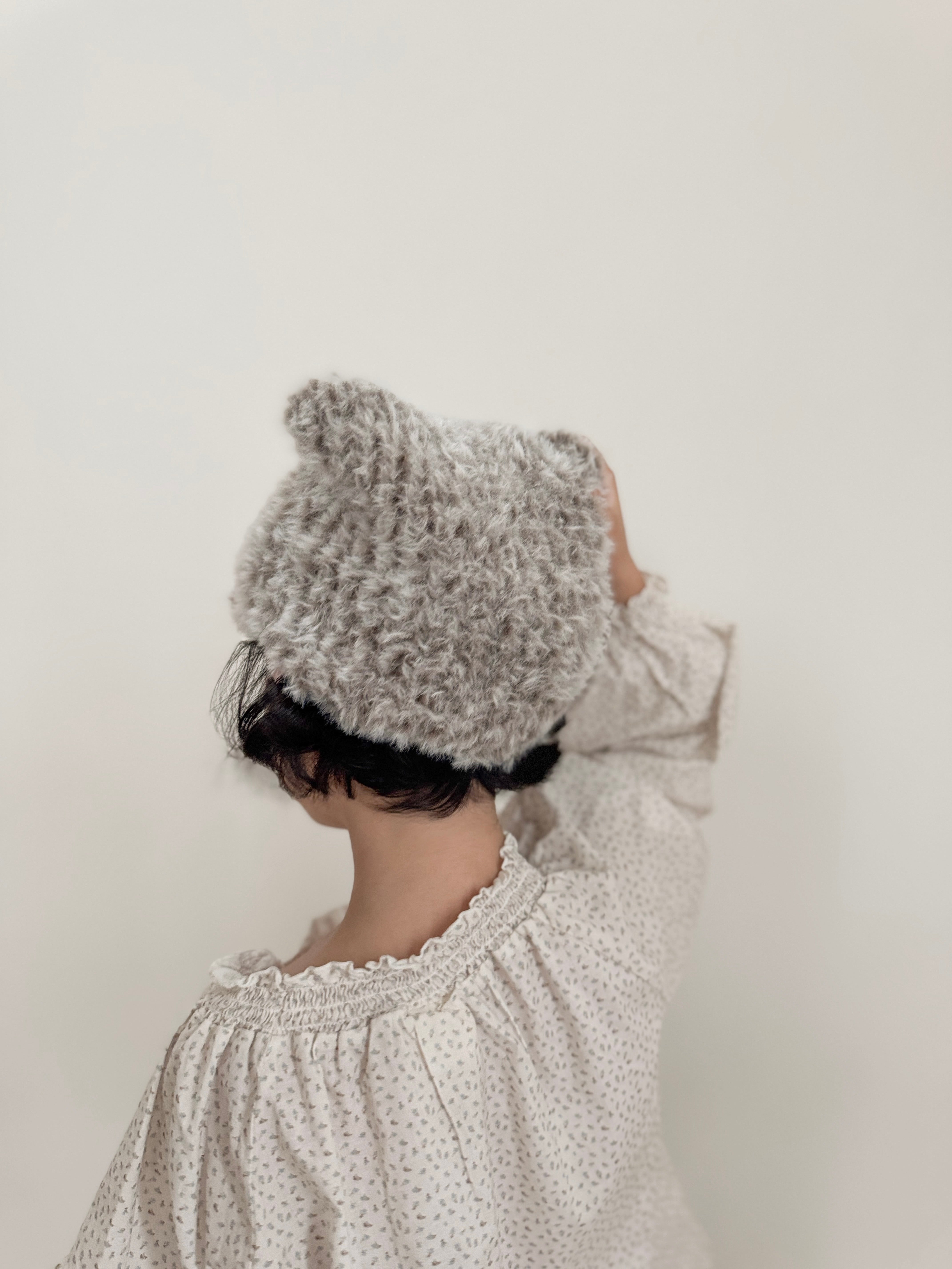Boucle cat beanie