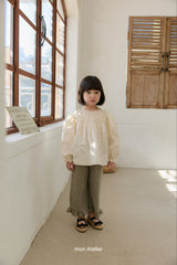 ［mon Atelier］Shirring tunic blouse