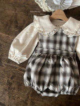 ［Anne shirley］Jaine rompers (check)