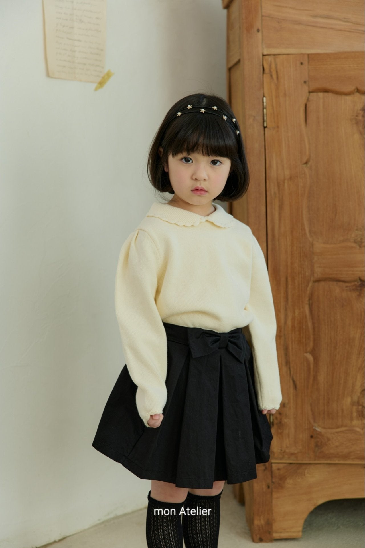 ［mon Atelier］Ribbon skirt