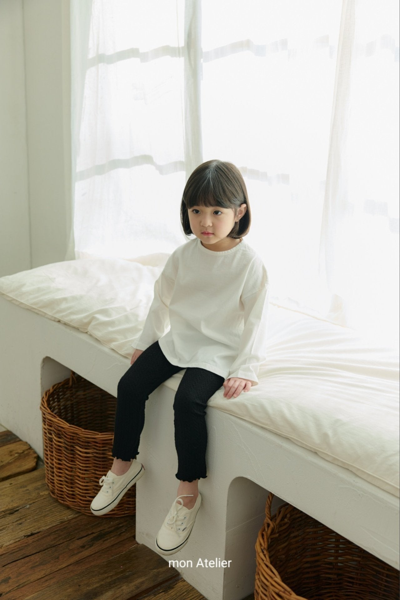 ［mon Atelier］Jacquard leggings