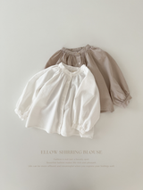 Ellow shirring blouse