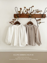 Ellow shirring blouse