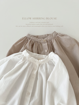 Ellow shirring blouse