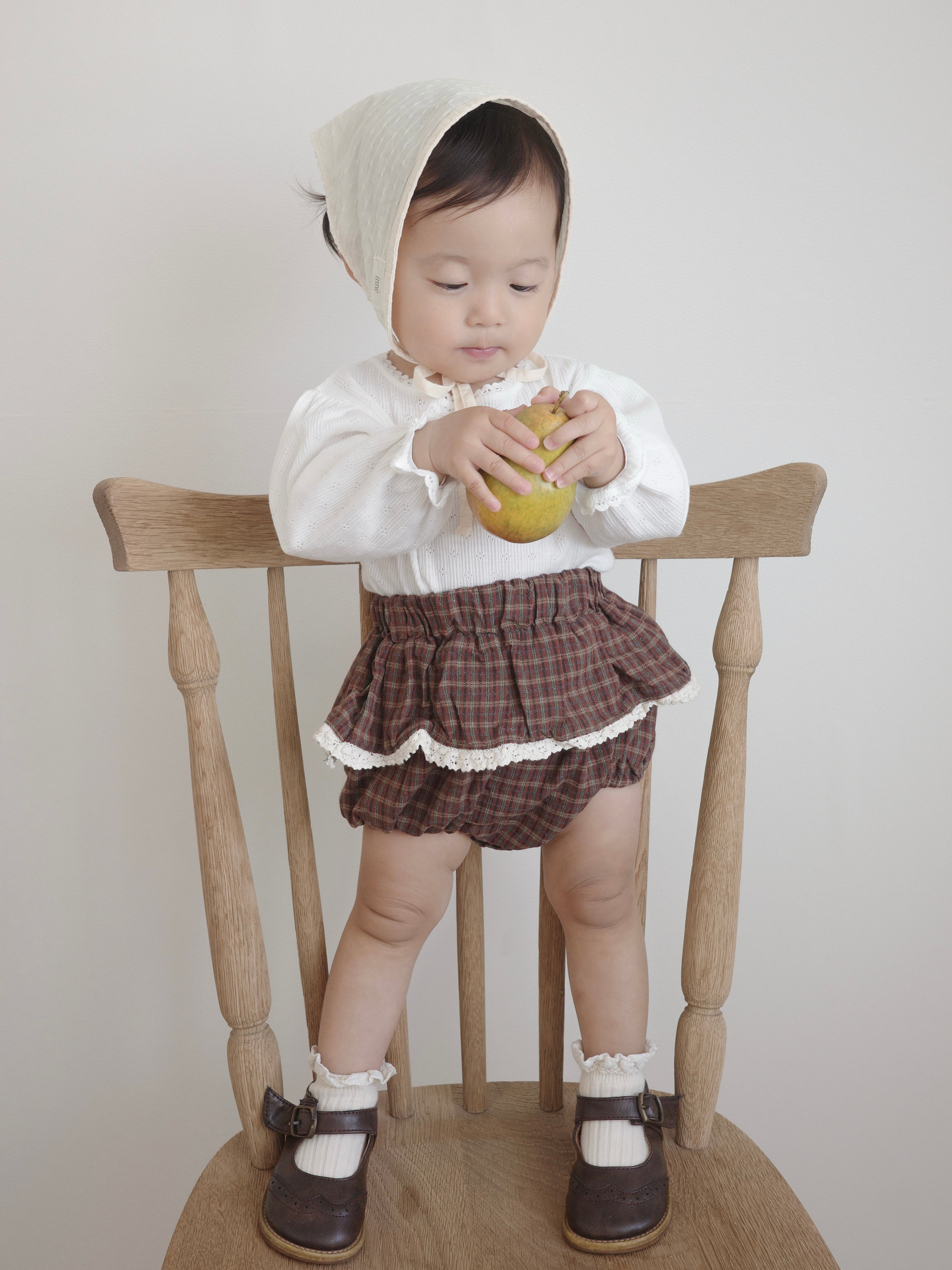 Check lace bloomer