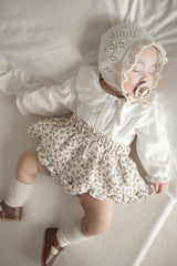 Leaf frill cancan skirt