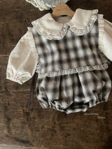 ［Anne shirley］Jaine rompers (check)