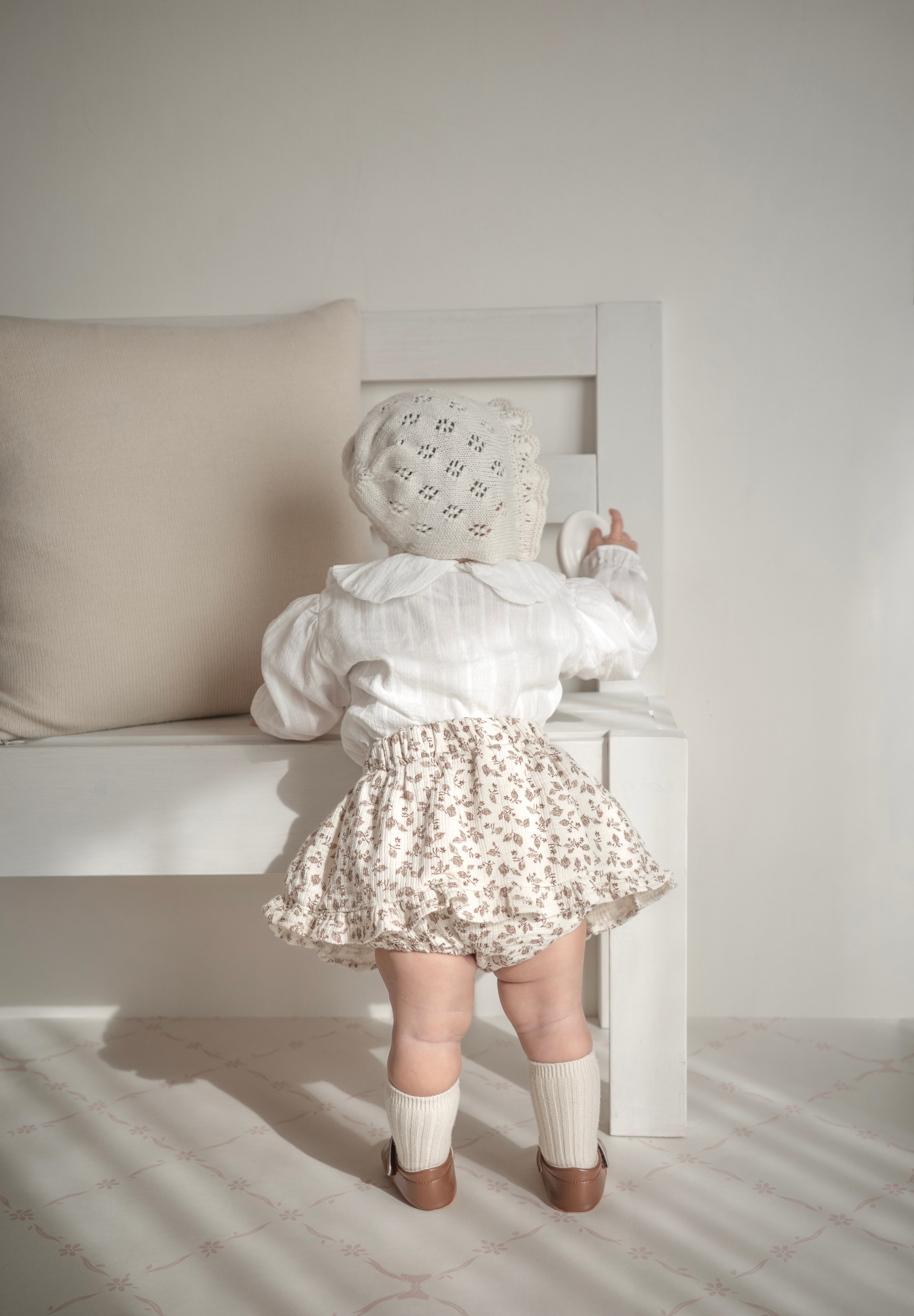 Leaf frill cancan skirt