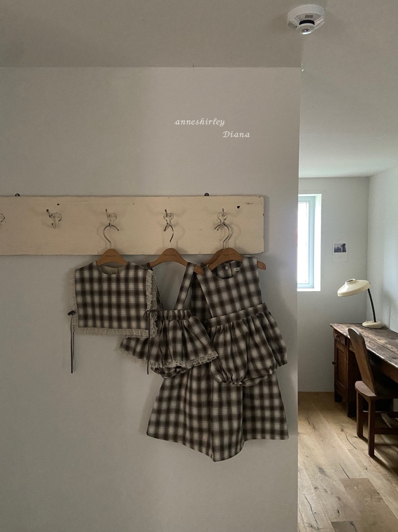 ［Anne shirley］Jaine rompers (check)