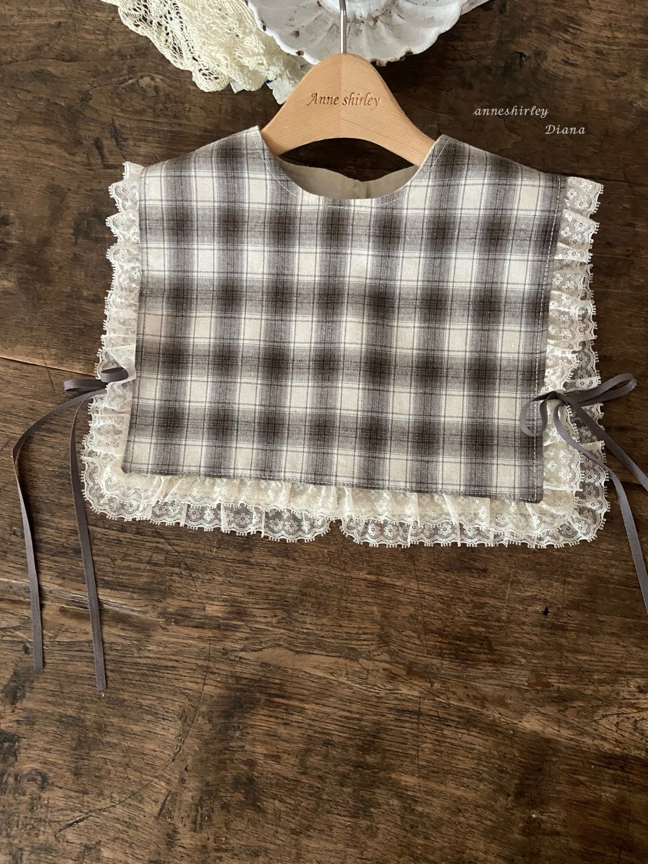 ［Anne shirley］Ange lace bustier (check)