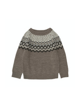 ［FUB］Fair Isle Sweater / Beige Melange