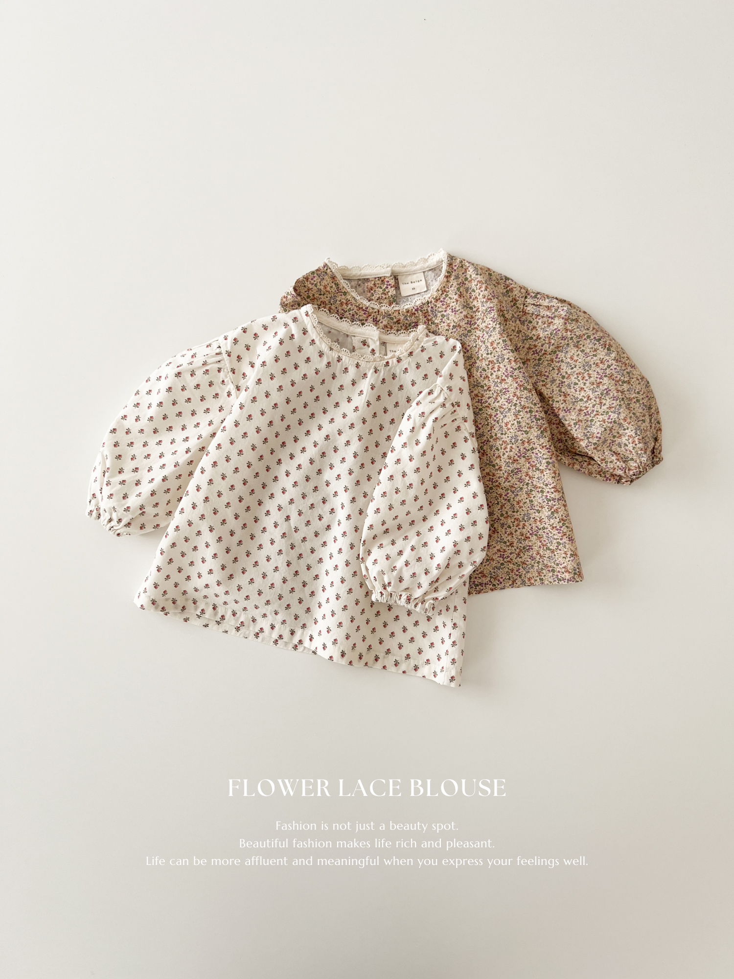 Flower lace blouse