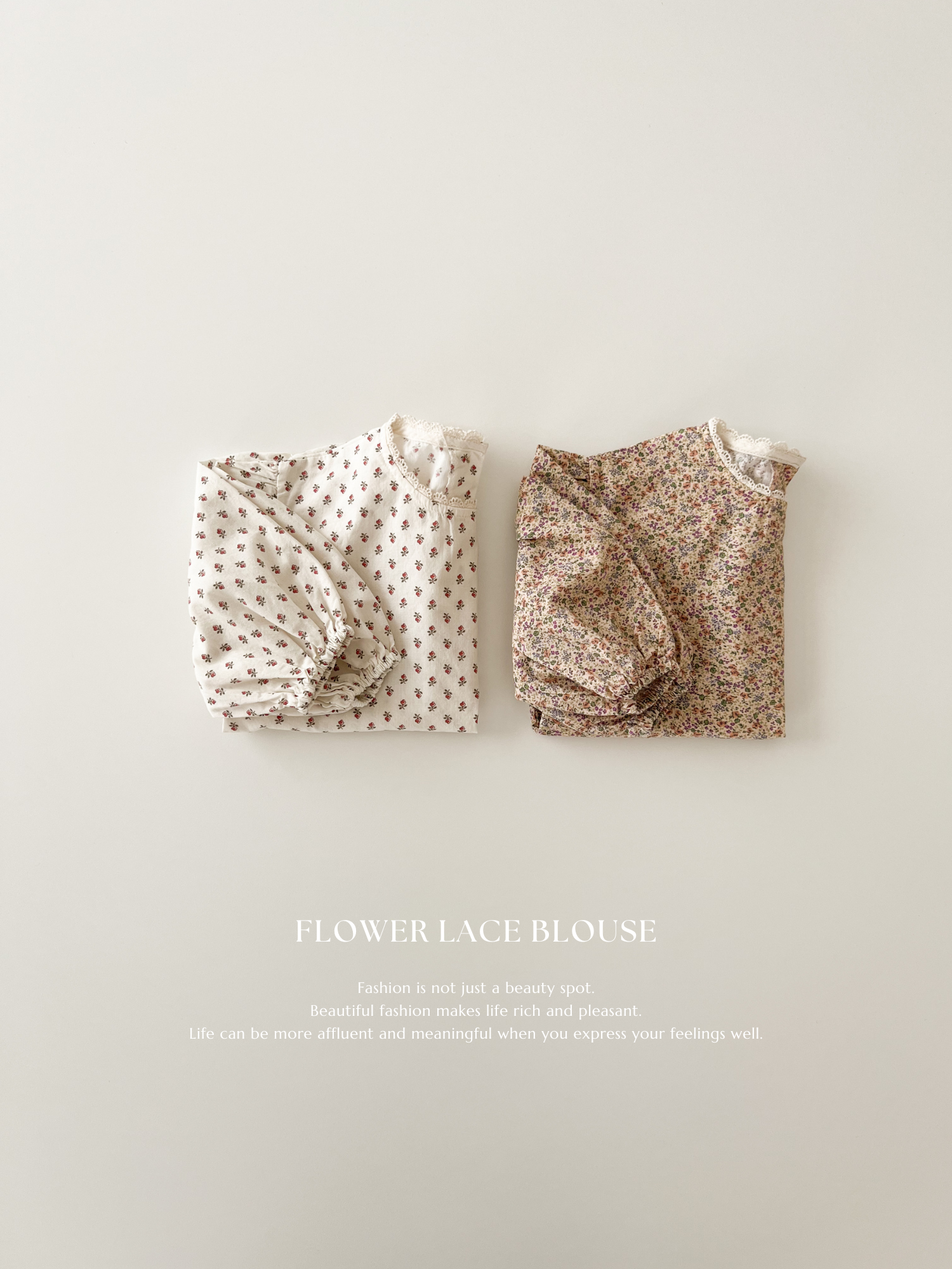 Flower lace blouse