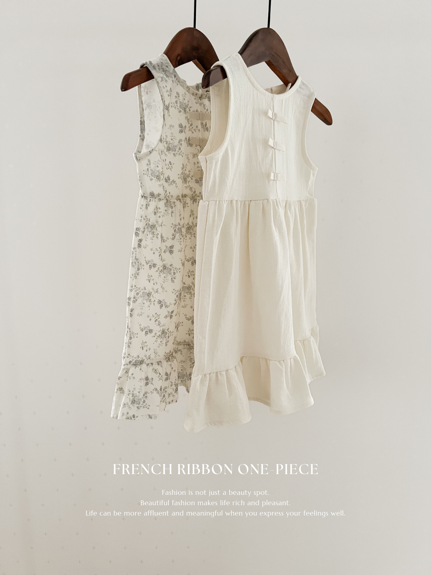 French ribbon one-piece