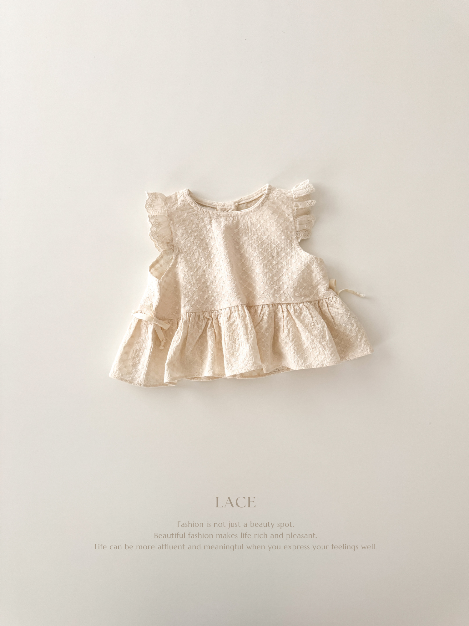 Frill ribbon vest (baby & kids)