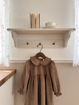 Latte corduroy one-piece