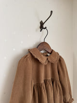 Latte corduroy one-piece