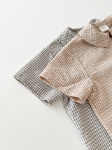 Mini check shirt