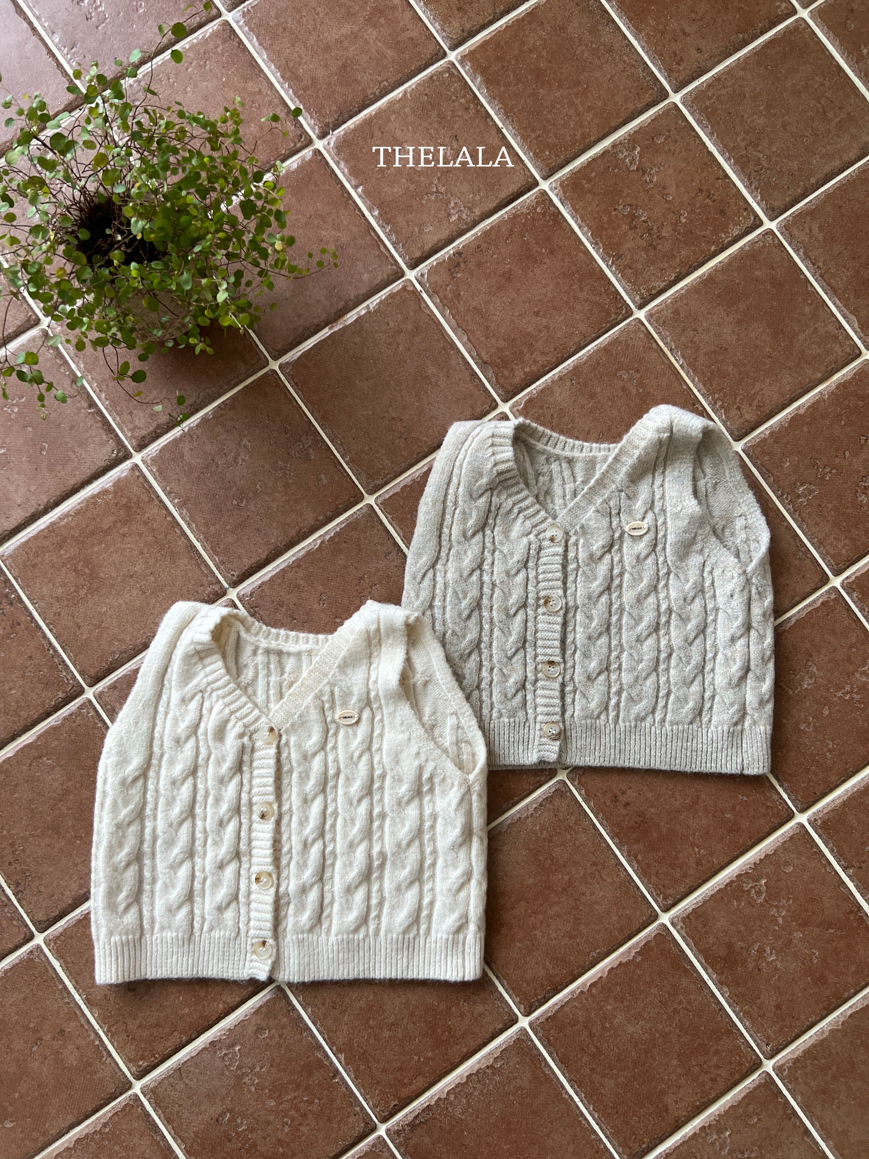 ［thelala］Rocco knit vest