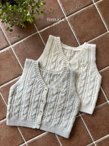 ［thelala］Rocco knit vest