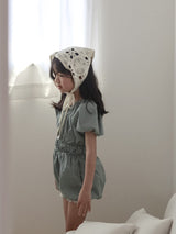 Check one-piece suit