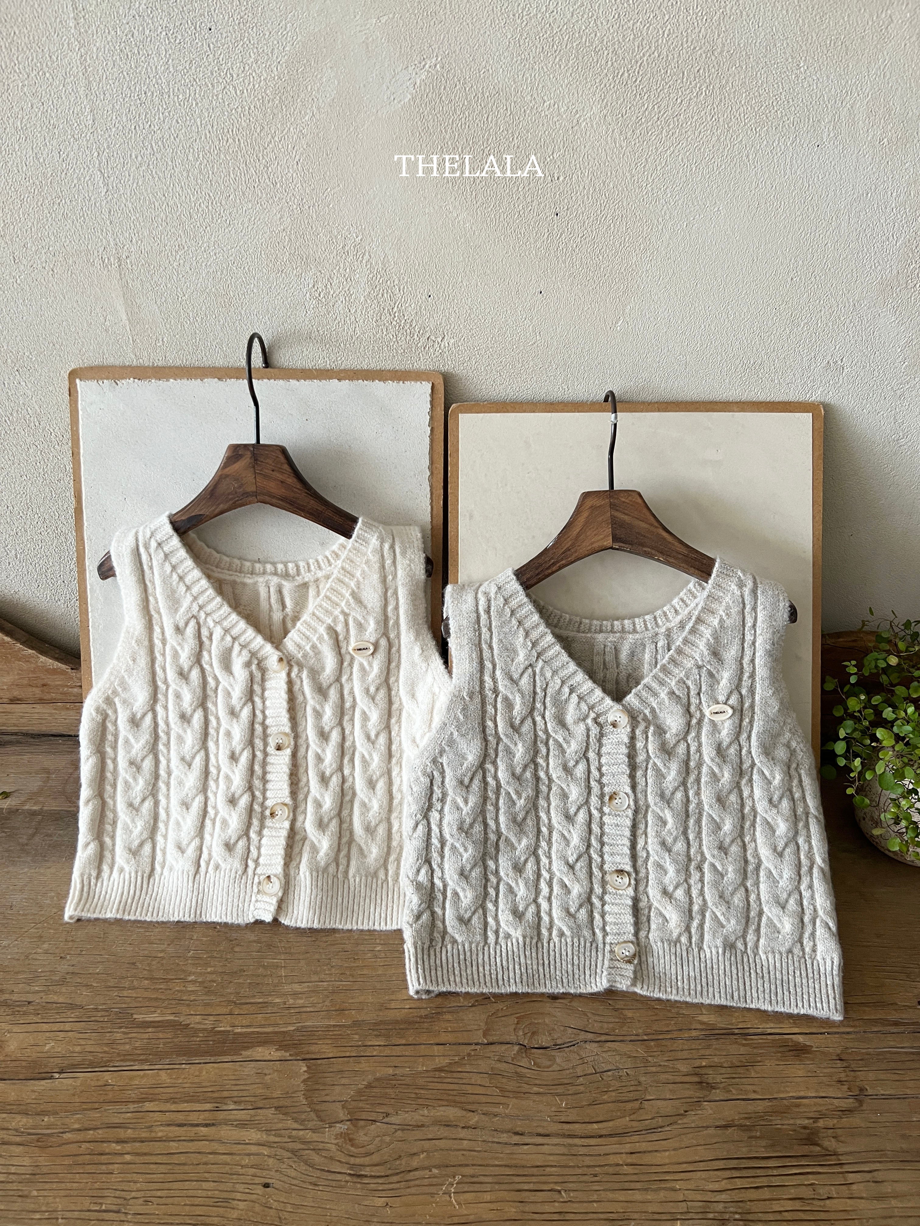 ［thelala］Rocco knit vest