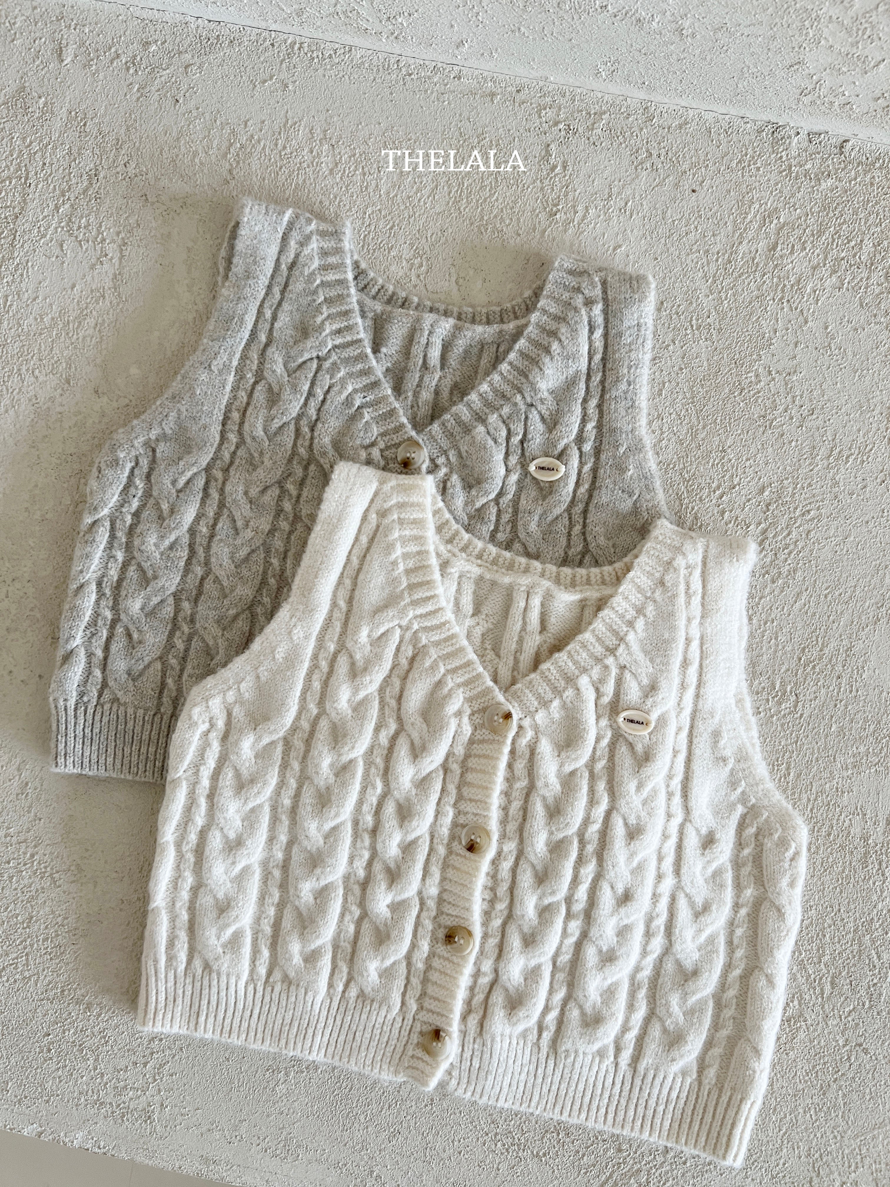 ［thelala］Rocco knit vest