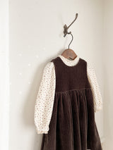 Flower lace puff tops