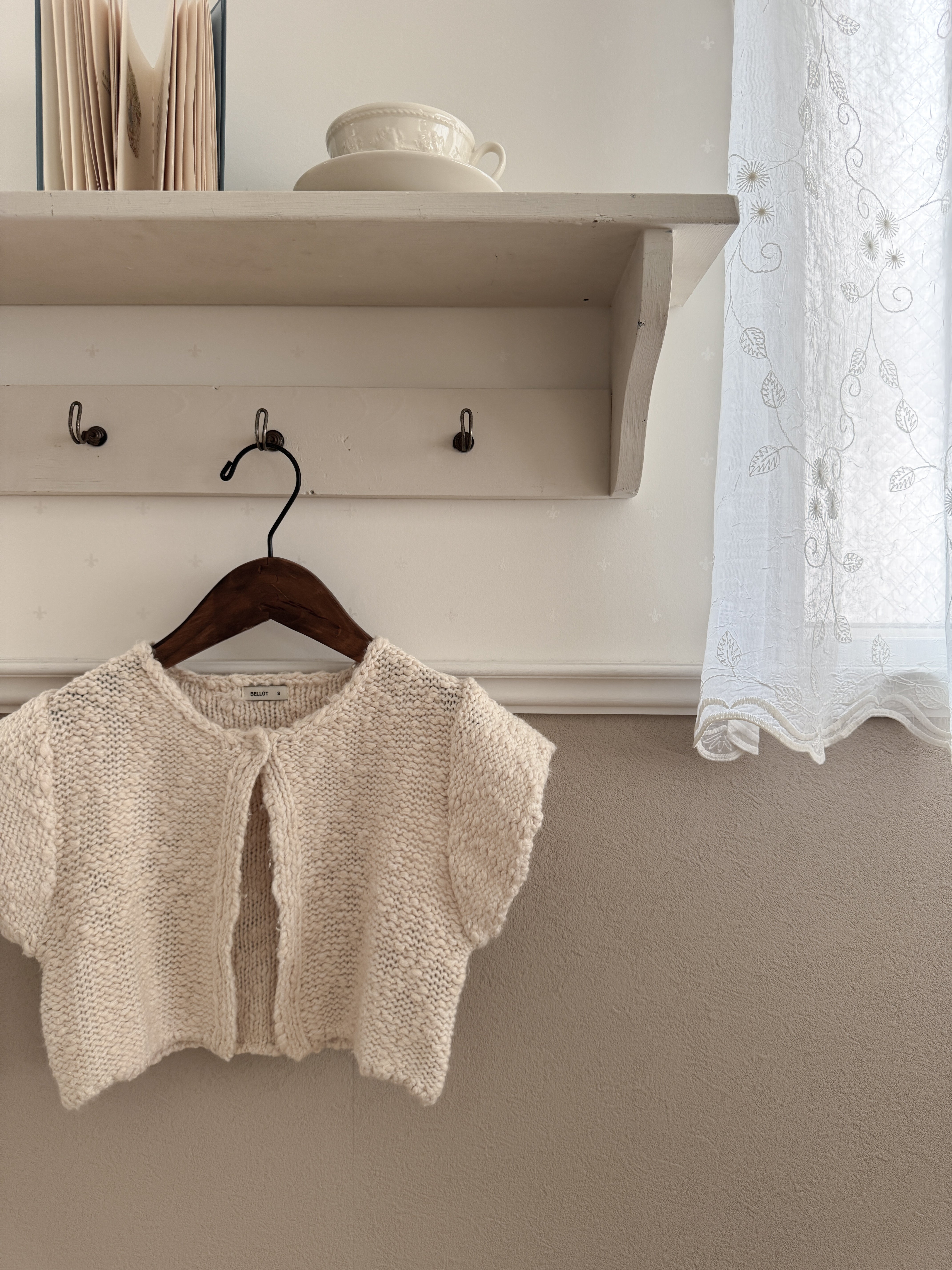 Popcorn knit vest